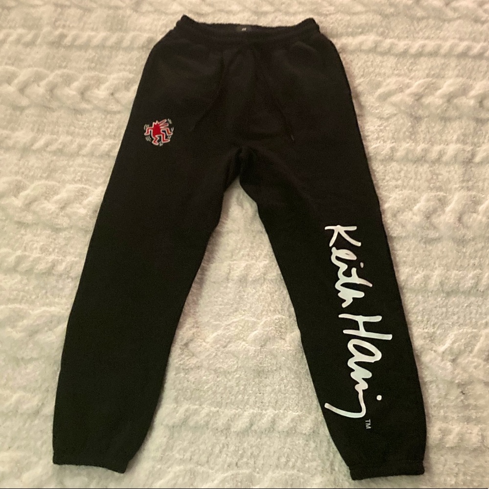 H&M Keith Haring Sweatpants, Size M